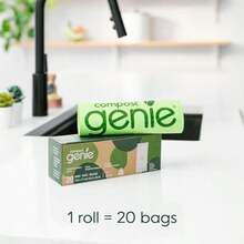 Bolsas compostables de 3.6 galones, 40 Unidades, Resistentes para residuos de Alimentos, compatibles con contenedores de compostaje de Cocina, certificación ASTM D6400(20 Count (Pack of 1)) - Multicolor - Ver 2