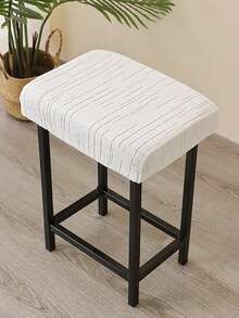 1/2pcs Jacquard Bar Stool Covers, Elastic Dining Chair Seat Covers, Anti-Dirty Seat Protector Suitable For Bar Stools - Multicolor - View 5