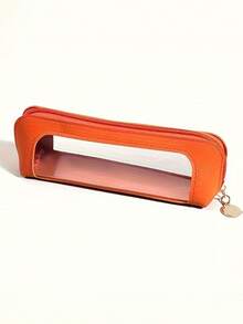 Transparent Cosmetic Bag, Travel Makeup Bag, Faux Leather Makeup And Brush Organizer Pouch With Clear Window And Zipper, Convenient For Carrying, Suitable For Fitness And Business Travel, Can Hold Lipstick And Other Items, Not Waterproof, Suitable For Students And Daily Use, Can Be Given As A Gift To Friends, Girlfriends, Teachers Or Valentine's Day Gifts. - Multicolor - View 10