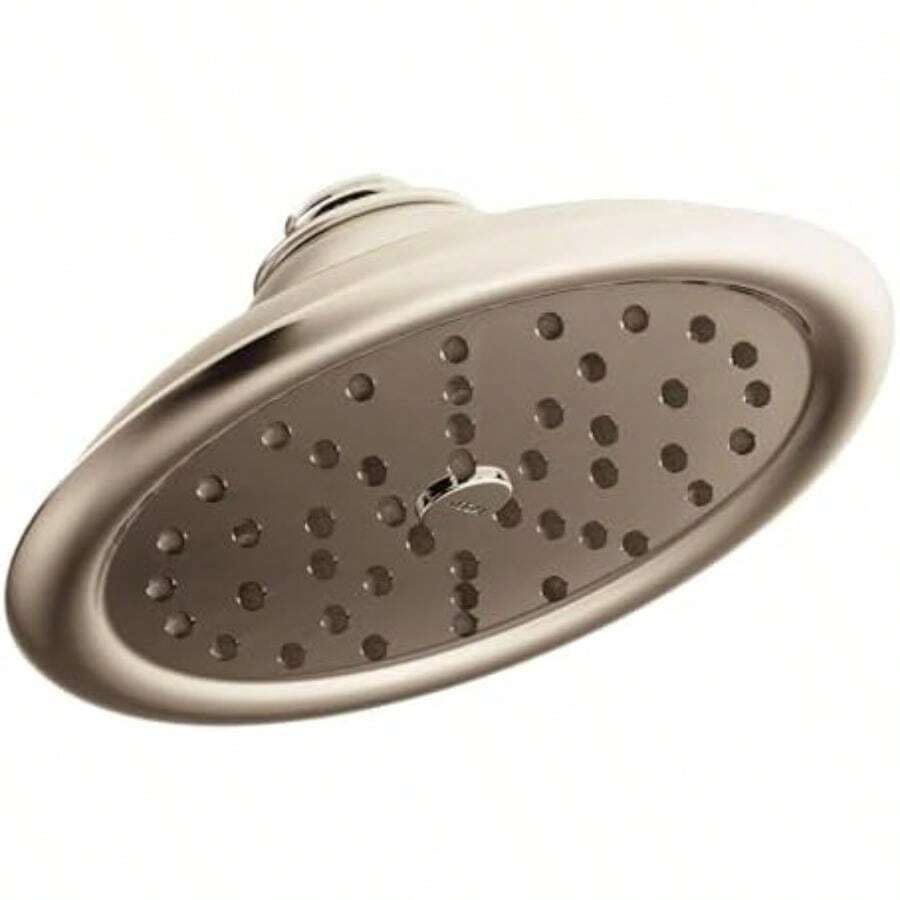 Moen S6310ORB ExactTemp - Cabezal de ducha de lluvia de una sola función de 7 pulgadas con tecnología de inmersión a una tasa de flujo de 2.5 GPM, bronce aceitado(Níquel pulido Transicional) - Multicolor - Ver 1