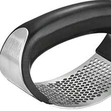 Prensa de ajo manual de acero inoxidable, herramienta de cocina multiusos para prensar, exprimir y triturar ajo