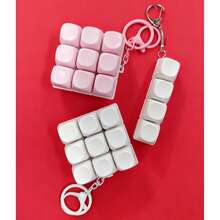 1Pc 4/9Keys Button Keycap Fidget Keychain Finger Keyboard Caps DIY Keyboard Clicker For Adult To Relief Stress Pass The Time - Multicolor - View 4