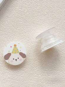 1 pieza Soporte de teléfono con agarre de dibujos animados de oso y perro, soporte de escritorio adhesivo y expandible, soporte de teléfono unisex adecuado para todos los teléfonos inteligentes compatibles con y Android, regalo para cumpleaños, familia, amigos, para baño, cocina, regalos de cumpleaños, soporte de teléfono, accesorios de teléfono, con alta capacidad de carga