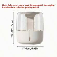 Large Capacity Quiet Humidifier With Digital Display & Night Light - Dual-Mode Operation, USB-Powered, 10.14oz/H Humidification, 1.61-2.64gal Capacity, Modern Aesthetic | Sleek Design | Plastic Construction, Humidifier For Room - Beige - View 6