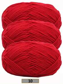 3 Rolls/150g 5-Ply Acrylic Blended Yarn, 50g Per Roll, 100% Acrylic Soft Yarn, Medium Thickness - Ideal For Handmade Knitting, Weaving, DIY Crafts, Knitting And Crocheting, Soft And Versatile, Suitable For DIY Crochet And Woven Bags - Multicolor - View 30