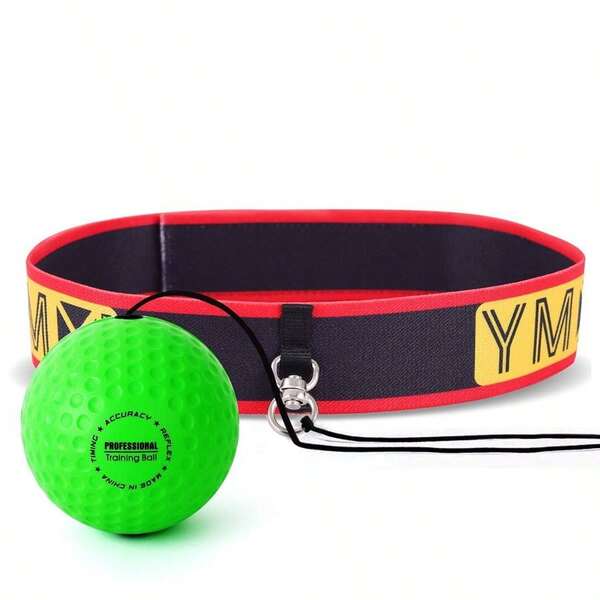 Reflex Ball Set - 4 React Reflex Ball Plus 2 Adjustable Headband, Great For Reflex, Timing, Accuracy, Focus And...