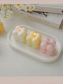 12pcs Mini Cube Scented Candles, Wholesale Birthday Gifts, Handmade Bubble Shape Candles