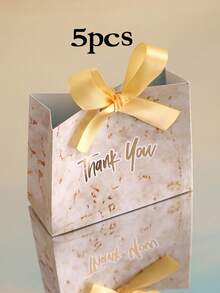 5pcs Souvenirs Packing Gift Box Candy Boxes Wedding Favors Gift Box Party Birthday - Multicolor - View 13