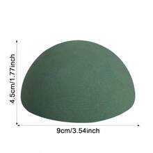 1/3/5pcs Semi-Sphere Floral Mud, Dried Flower Mud, Round Floral Mud Blocks, Green Floral Mud Balls, Artificial Flowers & Plants, DIY Floral Mud, Flower Arranging, Wedding Decor (9cm) - Green - View 12