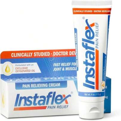 Instaflex Pain Relief Cream Delivers Clinically Studied Pain Relief From Arthritis, Back Pain, Strains And Joint And Muscle Pain (4 Oz)