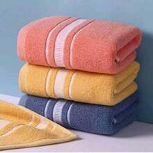 TOALLA DE BAÑO COMPLETO MULTICOLOR DE 70CM X140CM TOALLA SUPER ABSORBENTE Y %100 ALGODON TOALLA DE SPA-VIAJE-PLAYA-FACIAL - Multicolor - Ver 1