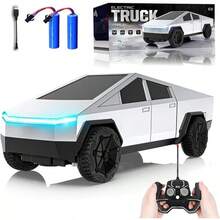 Camión de Juguete Teledirigido para Niños, Coche De Juguete con Mando A Distancia con Luces, Recargable Camión De Juguete, para Niños Regalo Ideal para Niños y Niñas - Plata-A2 - Ver 10