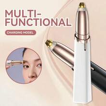 Electric Eyebrow Trimmer, Ladies' Eyebrow Shaver, Unisex Body Hair Remover, Automatic Eyebrow And Hair Trimmer, Hair Removal And Grooming Device, Eyebrow Pencil And Razor, Fully Automatic Eyebrow And Nose Hair Trimmer, 100mAh - Multicolor - View 7