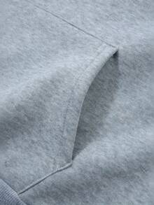 Christian Quote Faith Jeremiah 29 11 Print Two-Piece Set, Long Sleeve Drawstring Hoodies Sweatshirt & Drawstring Jogger Sweatpants Outfits, Women's Clothing Overseas Printing - 灰色 - 查看 3