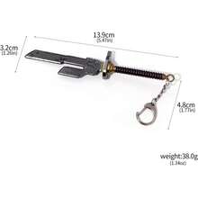 JJK Fushiguro Toji-Inspired Keychain – Engraved Cursed With Coiled Handle – Dark Anime Gift For JJK FansChristmas - 1 - 查看 8