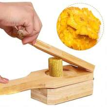Wooden Banana Press; Fried Banana Crusher For Pressing Fermented Bananas.