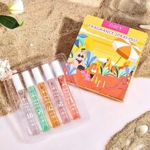 Bộ 5 chai xịt thơm mùi hương Brazil đóng hộp quà tặng, Phiên bản giới hạn, xịt thơm nhiều lớp State Of Bliss di động với hương thơm tự nhiên tươi mát lâu dài, hương thơm quyến rũ, tỏa ra mùi hương thanh lịch của Janeiro, vani, dừa, hoa, trái cây, cam chanh, gỗ, nước, biển, hương thơm trị liệu bằng hương thơm dạng xịt - Nhiều mùi hương khác nhau - Xem 3