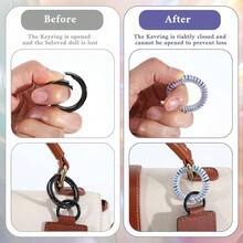 Protector, 2PCS 5.3FT Anti - Loss Coil Sleeve Keychain Bag Hook Phone Data Wire Saver Pet Chew Protector - ban đầu - Xem 5