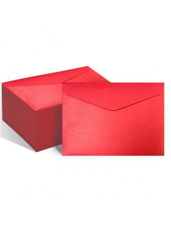 5/10/20个装红包，新年红包，V型封口，6.4*9英寸红色贺卡信封，邀请函信封，适用于婚礼、订婚、感恩节、圣诞节、母亲节、纸质礼品、圣诞节、万圣节礼物、生日派对回礼、新年红包