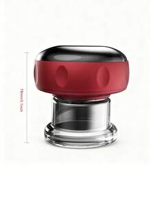 6档吸力及温度可调电动拔罐疗法套装，便携式智能拔罐按摩器，缓解肌肉、颈部、肩部、背部疼痛，改善血液循环，800mAh电池容量 - 黑色 - 查看 3