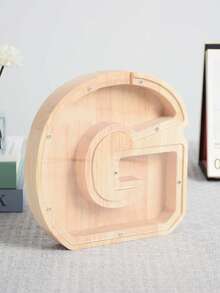 大号26字母木质存钱罐 - 耐用硬币储蓄盒，可个性化定制A-Z字母，透明硬币收纳盒，装饰品，生日礼物，儿童储蓄礼物，字母储蓄礼物，男孩女孩名字硬币盒，圣诞节礼物，感恩节礼物，新年礼物，儿童生日礼物，独特礼物/男孩女孩生日礼物/毕业礼物/返校礼物