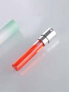 1 pieza Botella de spray de aire de cambio de color gradual de 8ml, botella de subempaque de perfume tipo prensa giratoria, mini botella de spray de perfume recargable de vidrio, recipiente de agua de cosméticos, perfume, aromaterapia, herramientas de belleza DIY, artículos de viaje necesarios