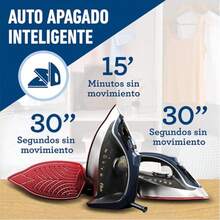 Plancha de Vapor Oster con Tecnología Aero cerámica, Azul GCSTAC6952, potencia de 1600 watts, 40% mejor deslizamiento, - Tipo de Enchufe A USA (110-127V) - Ver 5