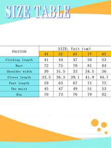 幼儿花卉刺绣圆领运动衫和牛仔裤 - 藍色 - 查看 7