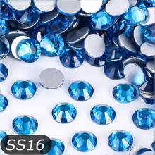 ICIQ Blue Series Silver Base Non-Hot Fix Crystal Glass Material Rhinestone, Decorative For Shoes, Clothes, Hats, Cups, Nails And Other Daily Items - Multicolor - View 21