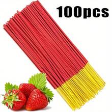 55/175 Pcs Strawberry Scented Incense Sticks - 8.66 Inch Natural Air Purifying Aromatherapy | Yoga Meditation Home Office Odor Eliminator | Long Lasting Smokeless, Holiday Gift - Strawberry - View 6