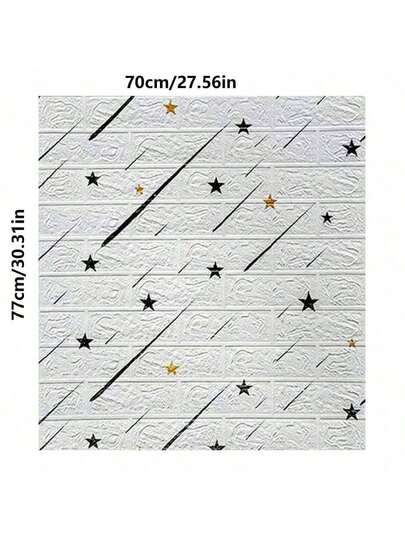 3D-skumväggklistermärken självhäftande tapeter, uthyrning av heminredning i grossistledet, stötsäker mjuk vaddering, vattentät