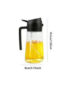 1pc - 2 In 1 Glass Oil Sprayer And Dispenser, Glass Cooking Oil Sprayer, Olive Oil Spray, Glass Oil Spray Bottle, Suitable For Hot Air Fryer, Cooking Spray, Cooking Spray, Salad, Grill, Baking, Suitable For Kitchen, Oil Mister Spray Bottle. - Multicolor - View 5