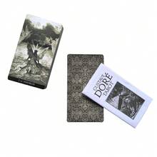 Jogo de Cartas Oracle do Tarô de Gustave Doré, Jogos e Atividades para Festas, Novo Jogo de Cartas de Tabuleiro com Livreto - Cinza - Visão 4