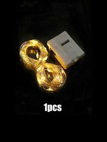 100/50/40/30 Sets Of Battery Powered String Lights, Each 78.74 Inches, With Three Modes To Choose From: Battery Powered LED Mini String Lights, Linear Firefly Starlight, DIY Bedroom, DIY Wedding Party Mason Jar Crafts Festival, Flower Cake Gift Box Decoration, Waterproof String Lights, Indoor And Outdoor Bedroom Courtyard Party Decoration (White) - Warm White - View 14