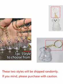 迷你宠物毛发收纳盒，透明猫毛收纳盒挂件，狗狗毛发收集器钥匙扣，透明毛发收纳盒，猫毛收纳瓶钥匙扣，可爱动物毛发收纳挂件，包包挂件，狗狗毛发收纳胶囊，汽车钥匙扣，手机挂件，宠物爱好者的最佳礼物，送给爱人、朋友、家人、老师的创意礼物，返校必备，节日和周年纪念礼物（仅含盒子） - 彩色 - 查看 8