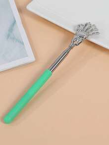 1/2/4pcs Ghost Hand Shaped Stainless Steel Extendable Back Scratcher, Portable Retractable Itch Reliever With Comfortable Rubber Handle, Ideal For Thanksgiving, Birthday And Christmas Gifts