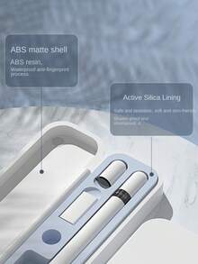 Étui de protection, adaptateur et boîte de rangement pour le stylet Apple Pencil de 1ère et 2ème génération. Étui de transport compact et élégant pour le crayon tactile iPad (le crayon et les accessoires ne sont pas inclus)