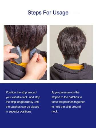 1 pieza Capa de cuello profesional para corte de cabello, papel desechable suave para corte de cabello, suministros de salón, para coloración del cabello y permanentes a prueba de agua