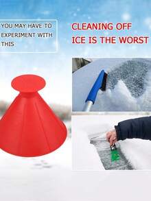 汽车挡风玻璃雨刮器、冰铲、多功能雪铲、魔锥形轻便塑料雪铲、刮雪器、挡风玻璃刮冰器、汽车除雪工具、冰铲、雪刷、汽车除雪配件、冬季汽车护理