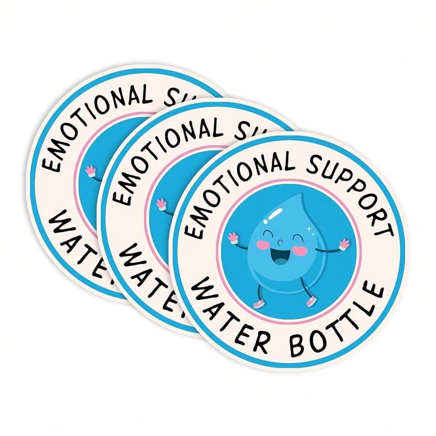 Set 3Pcs & Funny Mental Health Sticker - 3 Inches Die-Cut Vinyl For Water Bottle, Phone, Book, Laptop,At-187 - At-187 - View 1