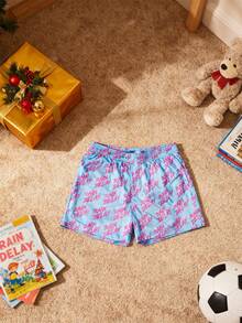 Letter Shorts Boy Clothes, Gifts For Teen Kids Boys Unisex, Blue Trunks Purple Sweatpants Ice Cream Underwear Pants, Boys Christmas PjChristmas Birthday Gifts For Teenage Dress, Thanksgiving Outfit, School Sport Running Pants, Running Pants, Basketball Shorts - 淺色水洗藍 - 查看 8