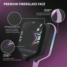 16MMT700 Pickleball Paddle With Textured Surface Technology, Carbon Fiber Woven For Enhanced Strength And Feel, Increased Friction To Improve Spin