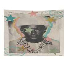 Rapper Tyler Tapestry The Creator Art Music Album Cover Flag Tapestry For Room Aesthetic Living Room Bedroom Party Decorations College - màu đen - Xem 1