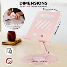 EIGIIS Tablet Stand For Desk, 360° Swivel For IPad Holder, Aluminum Adjustable Tablet Holder, Compatible With IPad Pro/Air/Mini And More - Multicolor - View 6