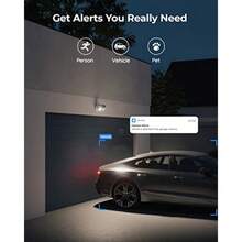 4K Camera For Security System IP Outdoor Cam In 180 Degree UltraWide Angle Human Vehicle Pet Alerts 1800 Lumen Floodlights Two Way Talk Duo Floodlight PoE - As Pic - View 5