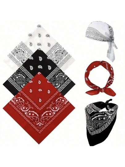 All-Gender Multi-Purpose Bandana Gift Sets - Face Mask, Headband, Wrap, Cycling, Protective Coverage,School