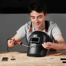 Kit de soldador de plástico de 100 W, pistola para soldar plástico y soldador, 1000 grapas y 60 varillas - Rojo - Ver 1