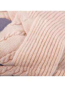 1pc Winter Fashion Thick Warm Knitted Thermal Lined Beanie Hat For Mothers - White - View 6