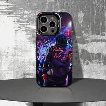 Funda de teléfono J-JOK con soplador de aire para 17, 16, 15, 14, 13, 12, 11, Pro, Max, Plus, E compatible, cubierta negra mate a prueba de golpes - Z6 - Ver 9