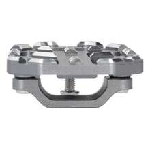 Premium Wide Motorcycle Footpegs - Compatible With  NC750, NC750X, NC750S (2014-2020) And CB500X (2015-2016) | Lightweight Titanium Construction - Silver - View 8